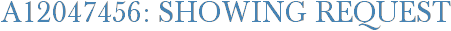 A12047456: Showing Request