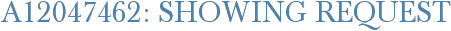A12047462: Showing Request