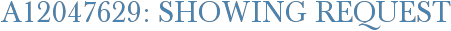 A12047629: Showing Request