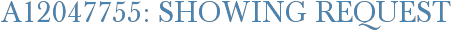 A12047755: Showing Request