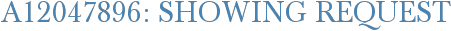 A12047896: Showing Request
