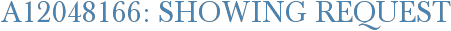 A12048166: Showing Request