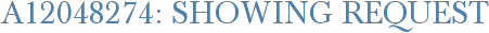 A12048274: Showing Request