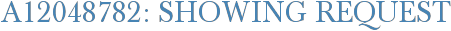 A12048782: Showing Request