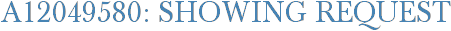 A12049580: Showing Request