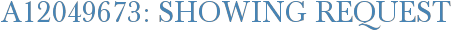 A12049673: Showing Request