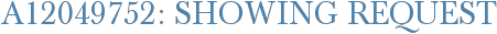 A12049752: Showing Request
