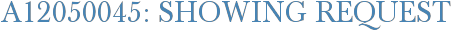 A12050045: Showing Request