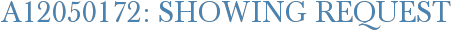 A12050172: Showing Request