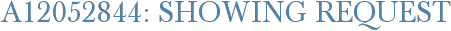 A12052844: Showing Request