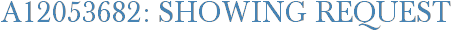 A12053682: Showing Request