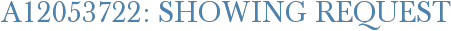 A12053722: Showing Request
