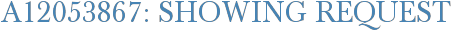 A12053867: Showing Request