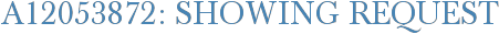 A12053872: Showing Request