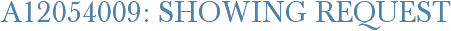 A12054009: Showing Request