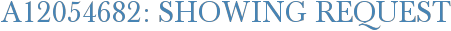 A12054682: Showing Request