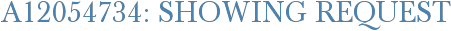 A12054734: Showing Request