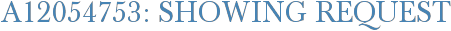 A12054753: Showing Request