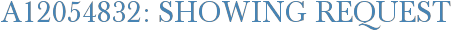 A12054832: Showing Request