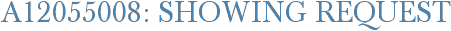 A12055008: Showing Request