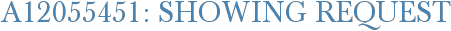 A12055451: Showing Request