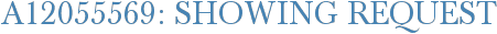 A12055569: Showing Request