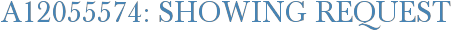 A12055574: Showing Request