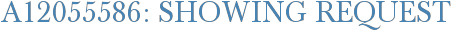A12055586: Showing Request