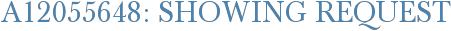 A12055648: Showing Request