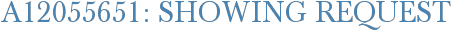 A12055651: Showing Request