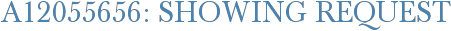 A12055656: Showing Request