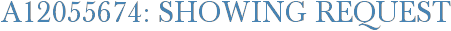 A12055674: Showing Request