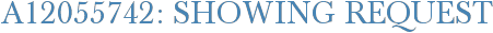 A12055742: Showing Request