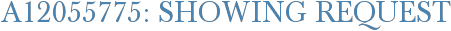 A12055775: Showing Request