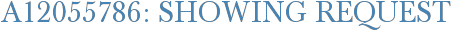 A12055786: Showing Request