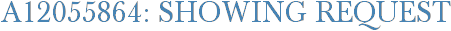 A12055864: Showing Request