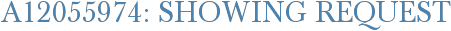 A12055974: Showing Request