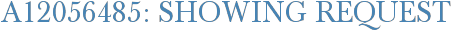 A12056485: Showing Request