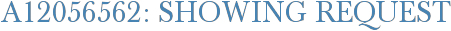 A12056562: Showing Request
