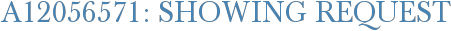 A12056571: Showing Request
