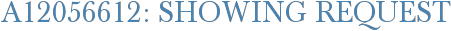 A12056612: Showing Request