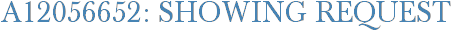 A12056652: Showing Request