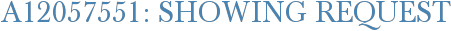 A12057551: Showing Request