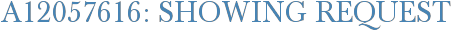 A12057616: Showing Request