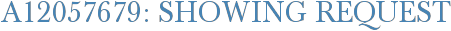 A12057679: Showing Request