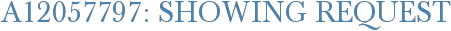 A12057797: Showing Request