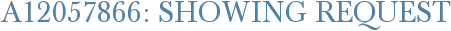 A12057866: Showing Request