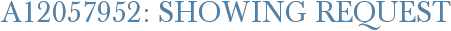 A12057952: Showing Request