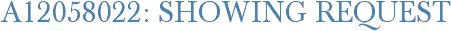 A12058022: Showing Request