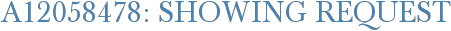 A12058478: Showing Request